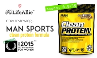 man sports clean protein
